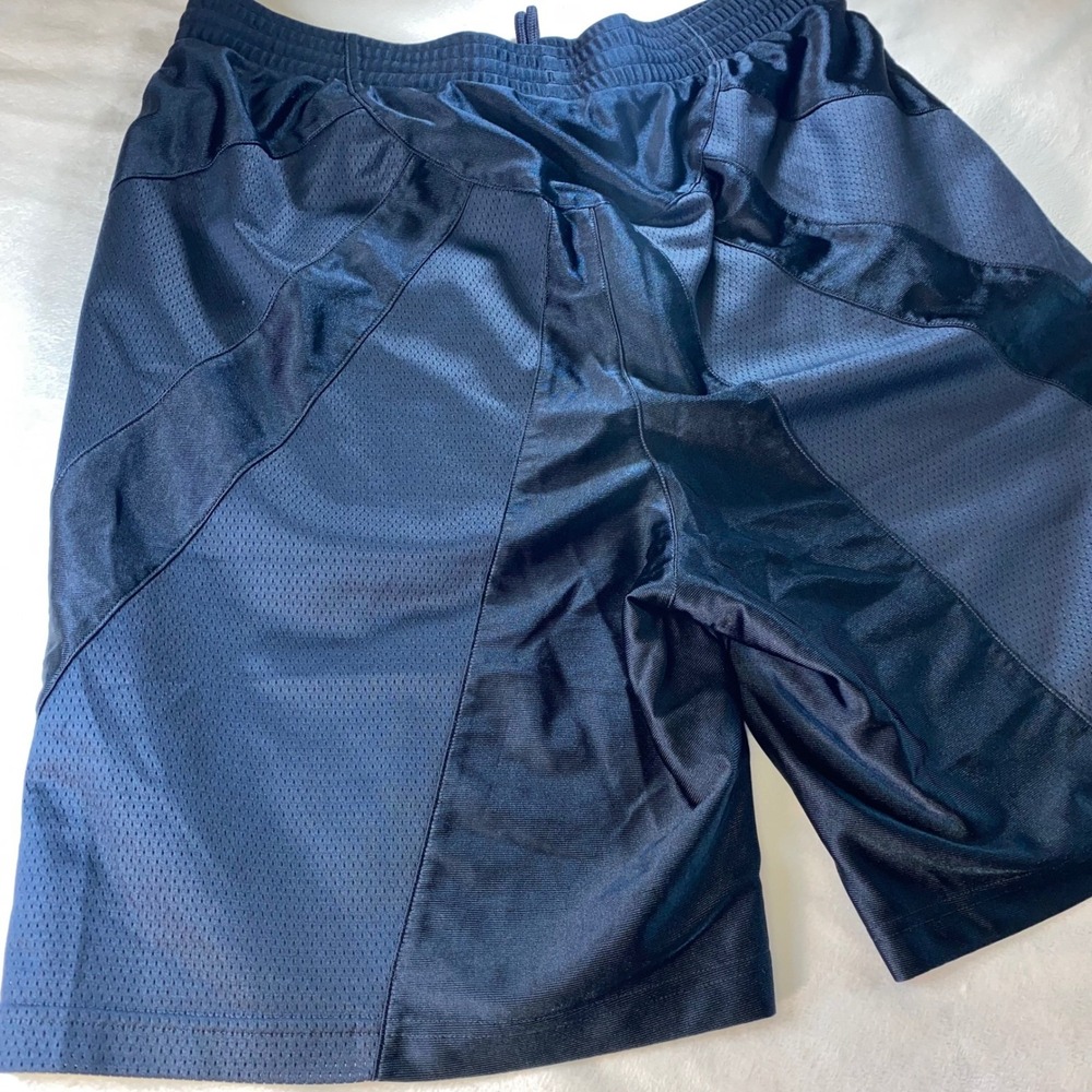 VTG Adidas Dazzle Basketball Shorts Mens Large XL Black Shiny Lined Athletic Gym